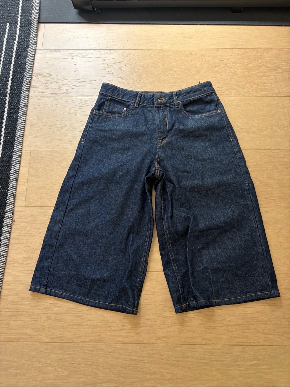 Zara Dark Blue Denim Jean Shorts
